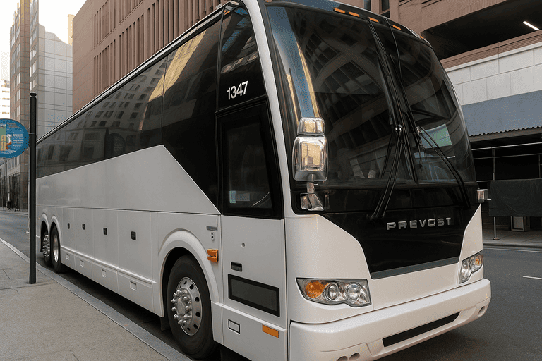 a Charter Bus Rental Pawtucket coach bus